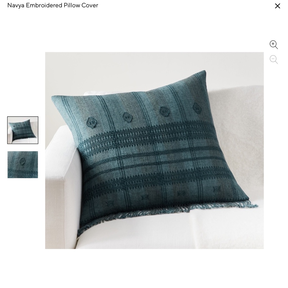 Pottery Barn Navya embroidered pillow cover❤️❤️❤️❤️